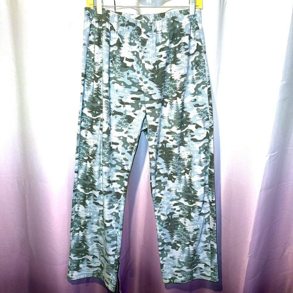 Jammies for Families Men's Fleece Camouflage Pajama Pants Size Medium